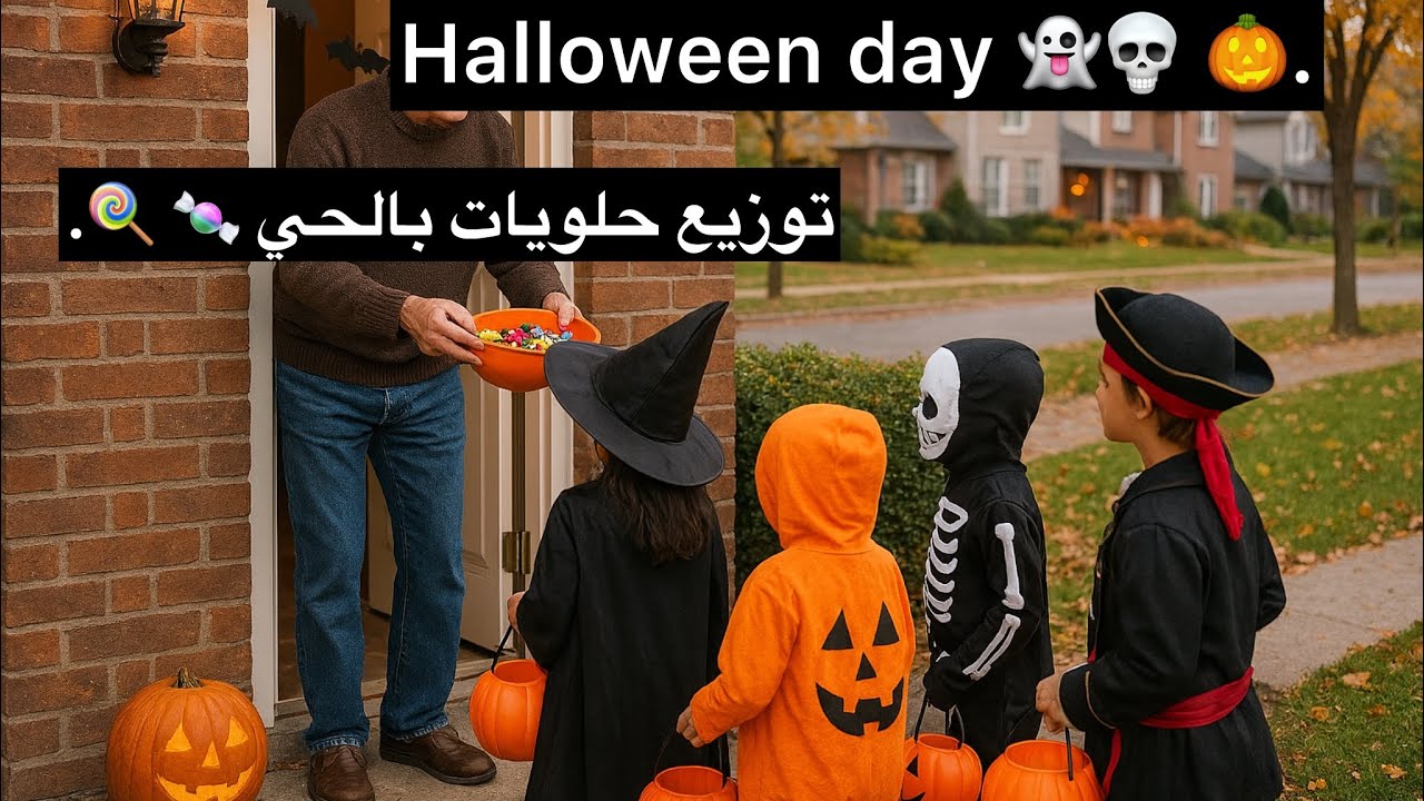 يوم الهالوين في امريكا 👻🎃 | Halloween day 🇺🇸 . 