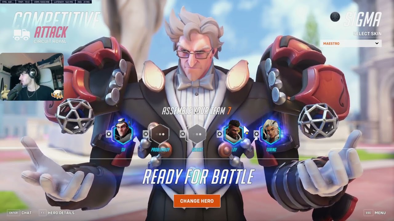 COLOURHEX SIGMA GAMEPLAY - OVERWATCH 2 SEASON 14 TOP 500