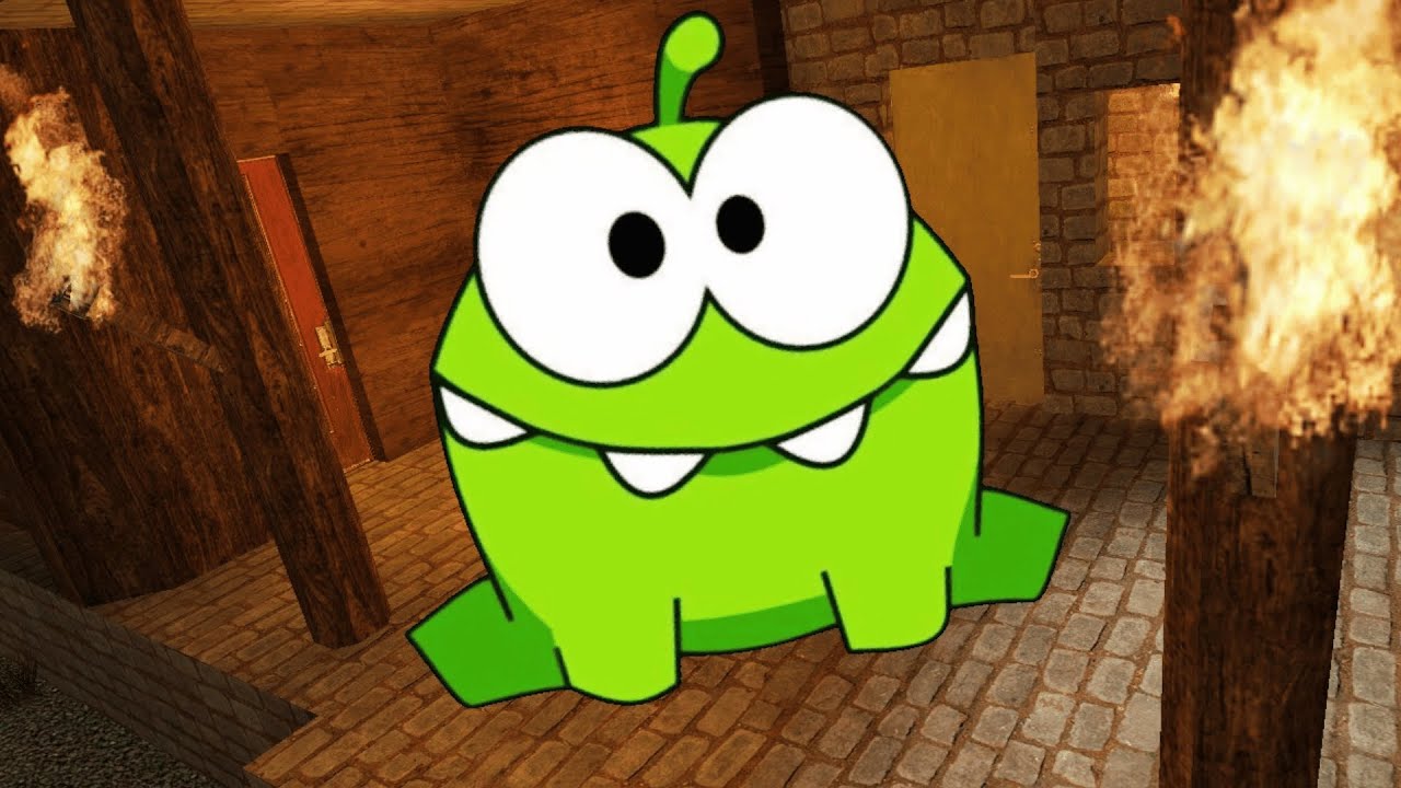 NEW! Om Nom CRAZY FUNNY CHASE in REAL Minecraft VILLAGE | Gmod Nextbots