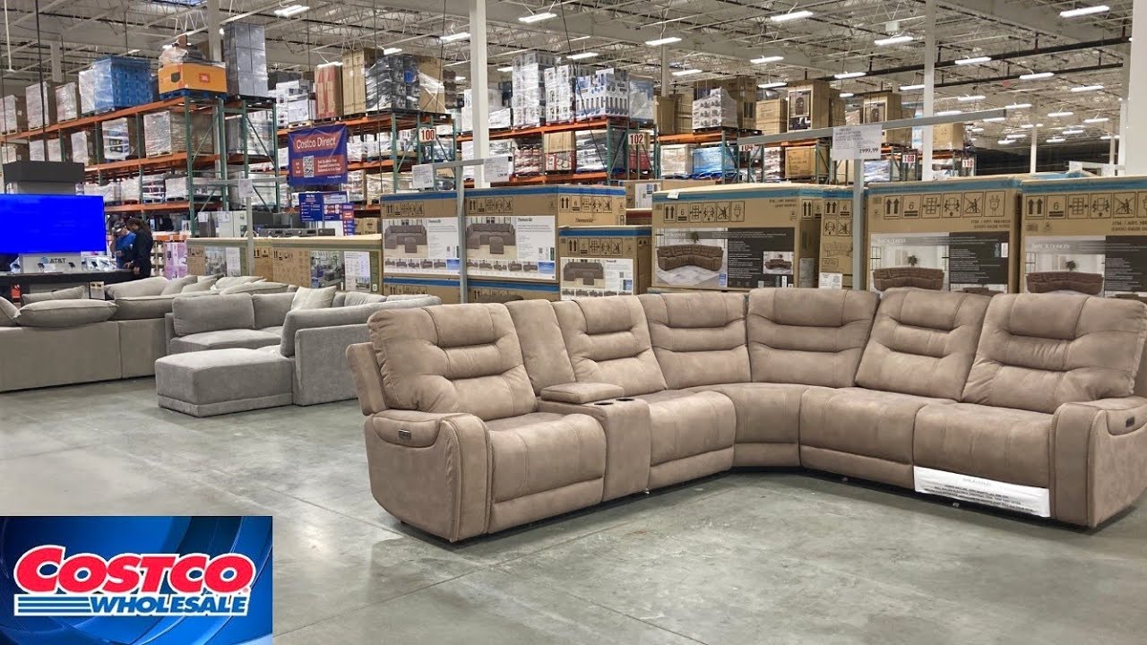 COSTCO FURNITURE SOFAS COUCHES ARMCHAIRS DINING TABLES SHOP WITH ME SHOPPING STORE WALK THROUGH