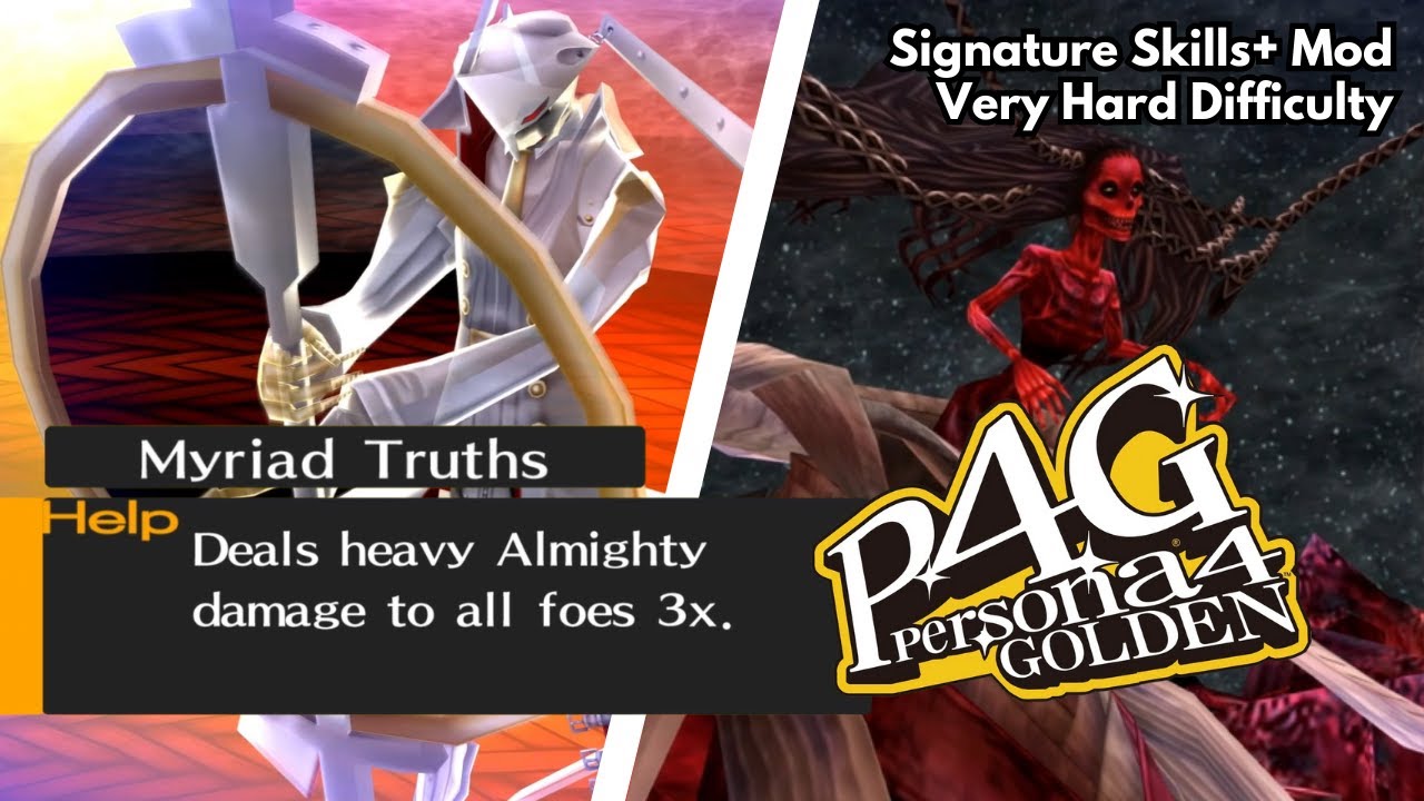 Persona 4 Golden — финальный бой с боссом Myriad Truths против Izanami (модифицированный, очень с...