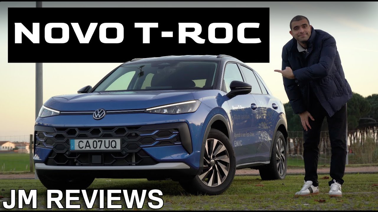 NOVO VOLKSWAGEN T-ROC - NÃO, NÃO É PORTUGUÊS, MAS SAI DE PALMELA PARA O MUNDO 😦 - JM REVIEWS 2026