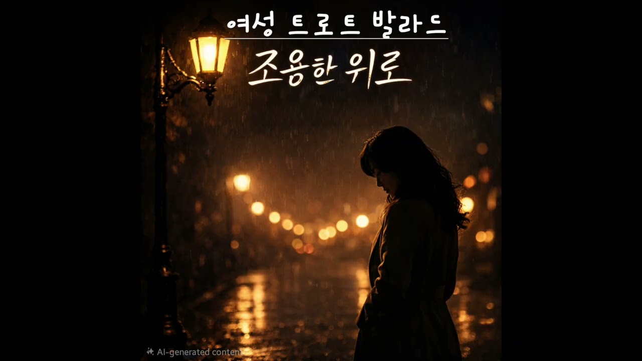⚖️조용한 위로 🌙 지친 마음을 안아주는 감성 트로트 | 여성보컬 힐링 노래