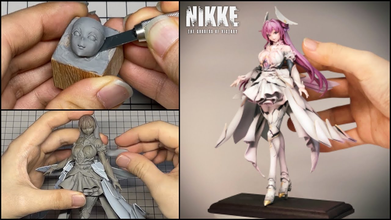 【NIKKE】ドロシーのフィギュアを作ってみた【粘土】How to make a figure of Dorothy.