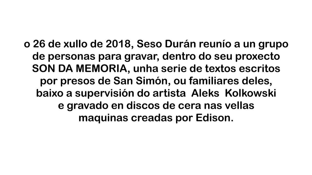 O son da memoria. To&ntilde;o, Franc e Miguel.