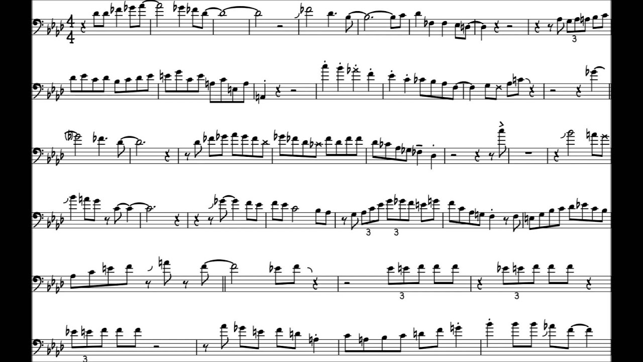 Steve Davis 'Caravan' Trombone Solo Transcription