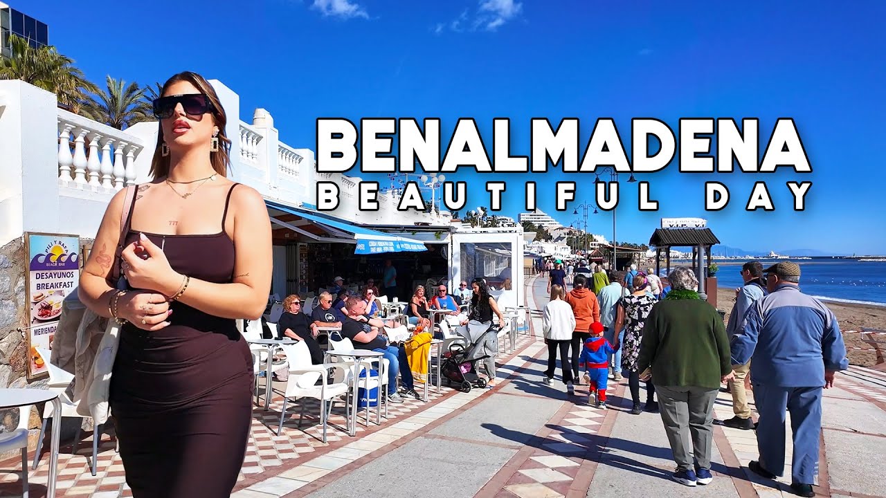 Benalmadena Spain Beautiful Day February 2025 Update Costa del Sol Walk | Málaga [4K]
