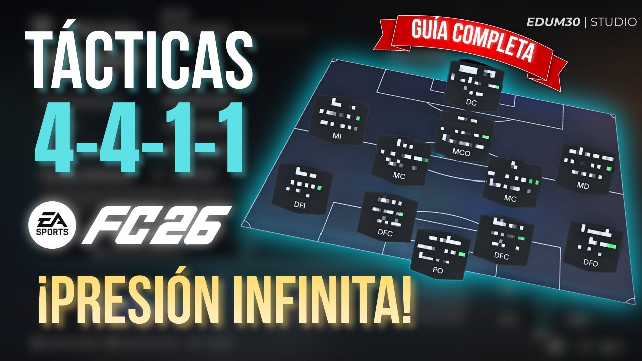 La MEJOR TÁCTICA de FC 26: 4-4-1-1 de Presión Infinita (Guía Completa)