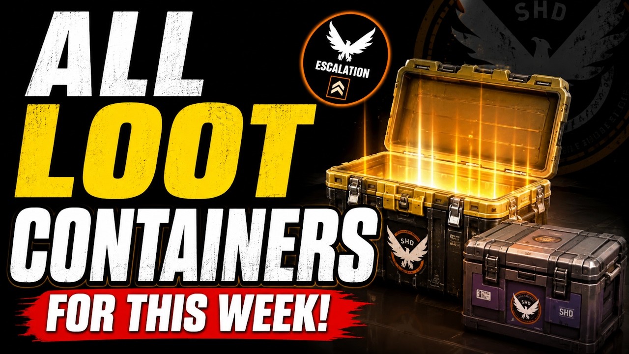 ALL Escalation Loot Container Locations This Week! | The Division 2