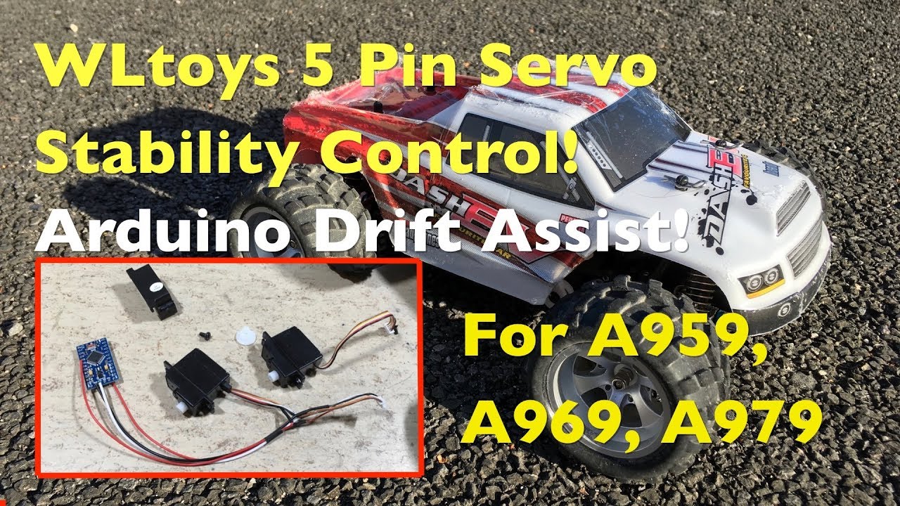 Arduino MRSC Stability Control System For WLtoys 5 Pin Servos (A959, A969, A979, 12428)