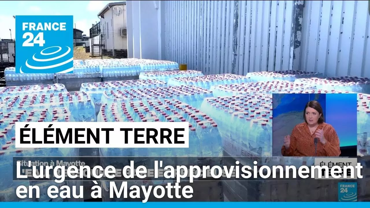 Mayotte: l'urgence de l'approvisionnement en eau des sinistrés • FRANCE 24