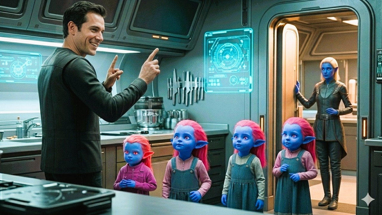 The Human Single Dad Janitor Was Helping His Deaf Alien Twins — When the Alien Queen Walked In and..