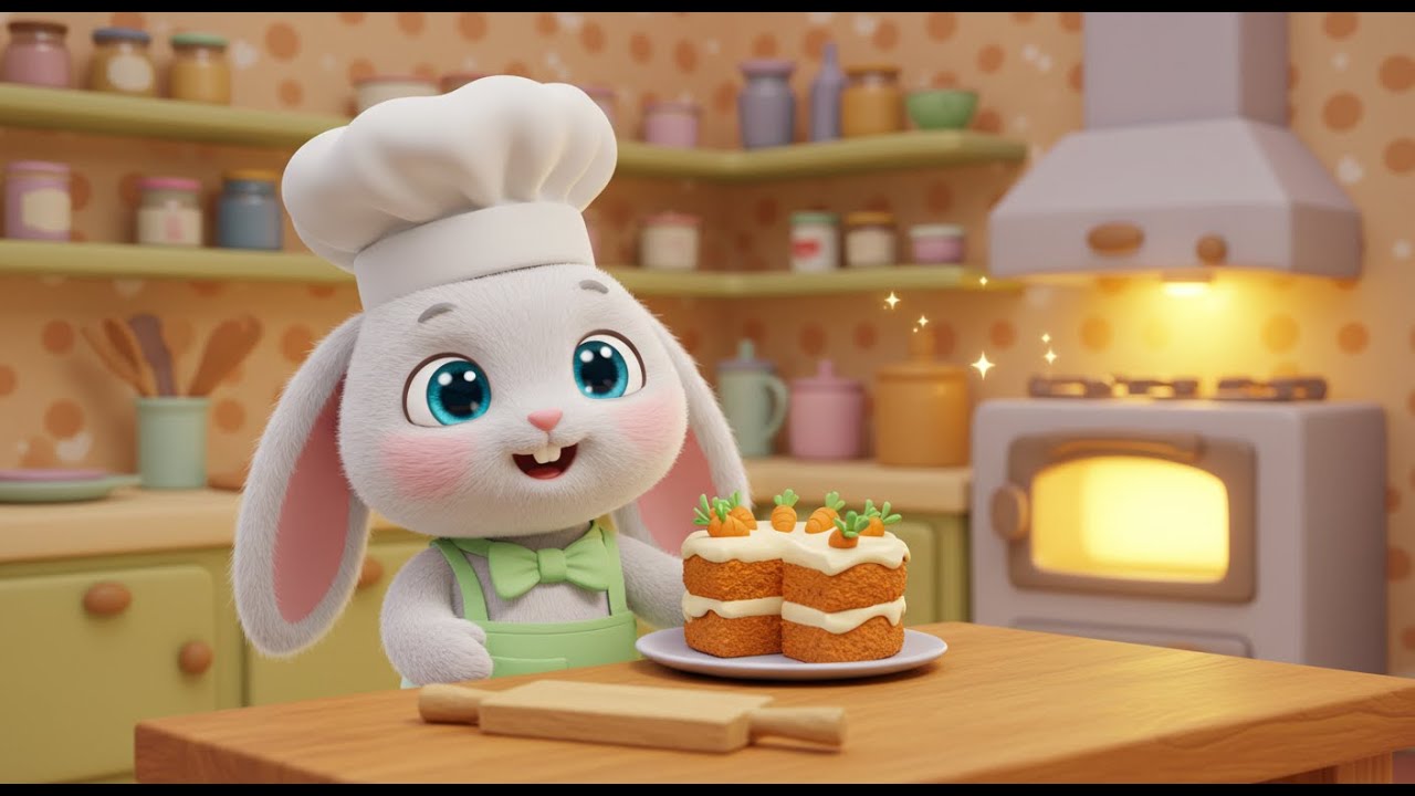 🐰 Bunny’s Magical Carrot Cake Story 🍰 | Fun Kids Baking Adventure #cocomelon