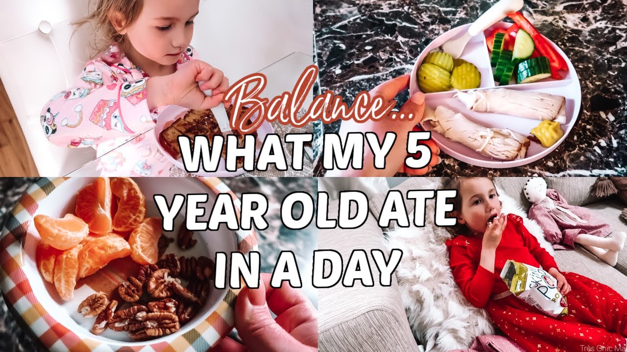 *NEW* BALANCED EATING FOR KIDS| WHAT MY 5 YEAR OLD ATE IN A DAY AT HOME| Tres Chic Mama