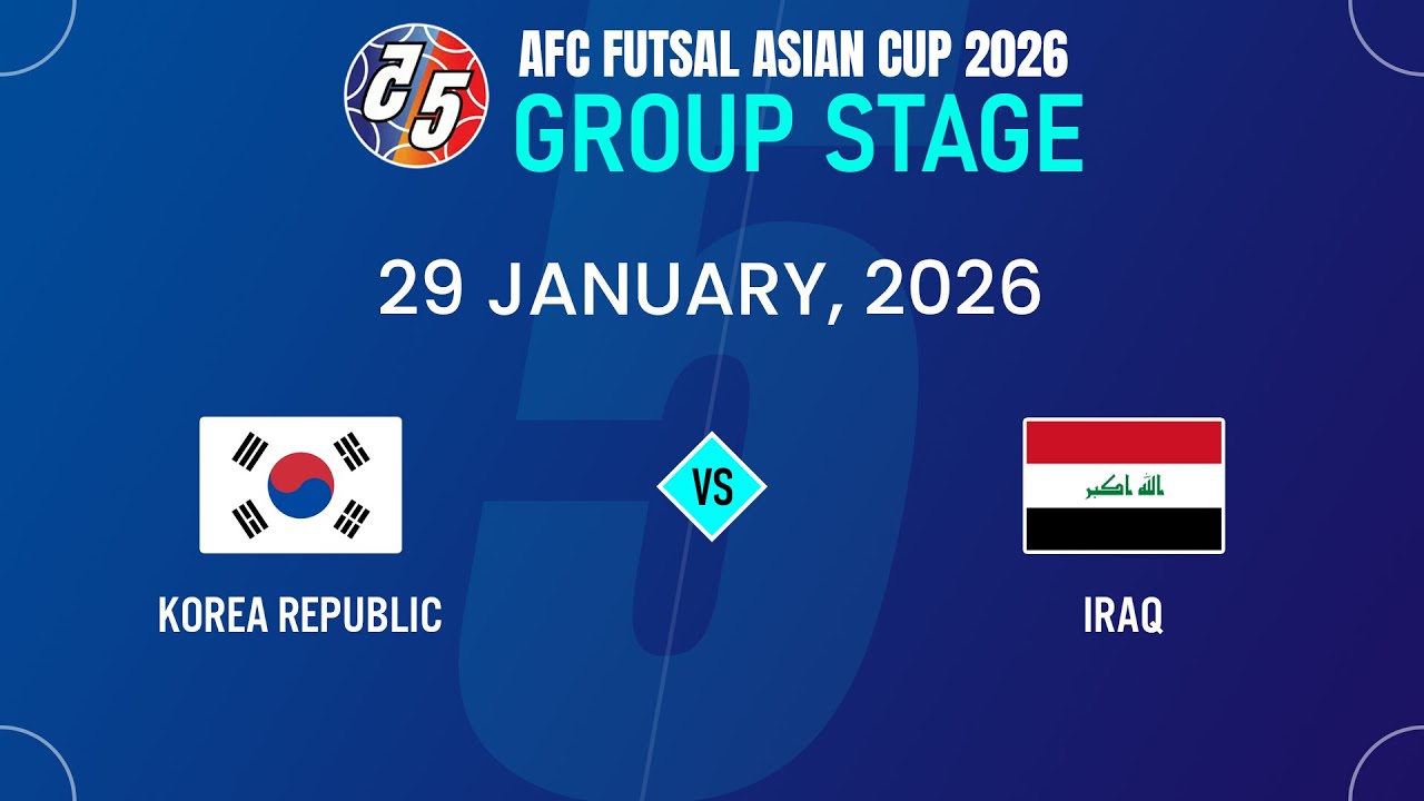 [ LIVESCORE ] Korea Republic vs Iraq | AFC Futsal Asian Cup 2026.