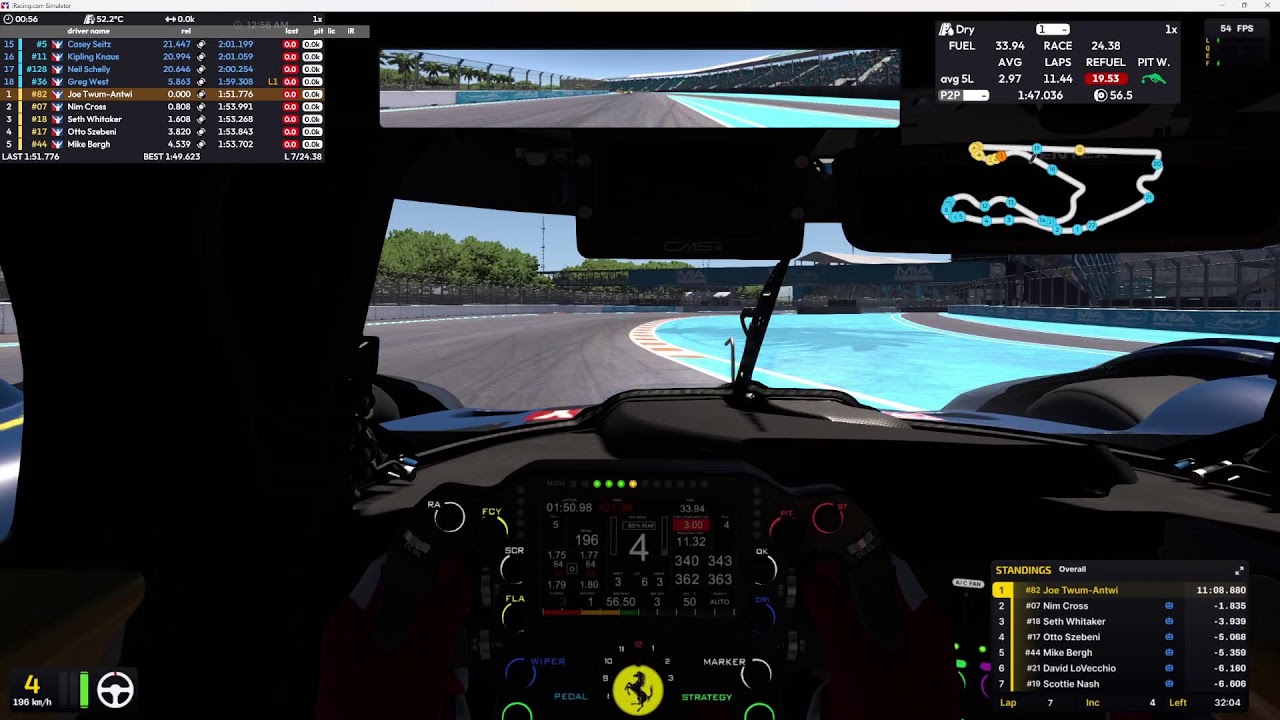 iRacing Multiclass AI MIAMI