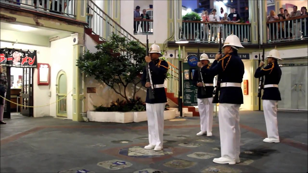 King's Guard Drill Team - Changing of the Guards, Wakiki, Hawaii