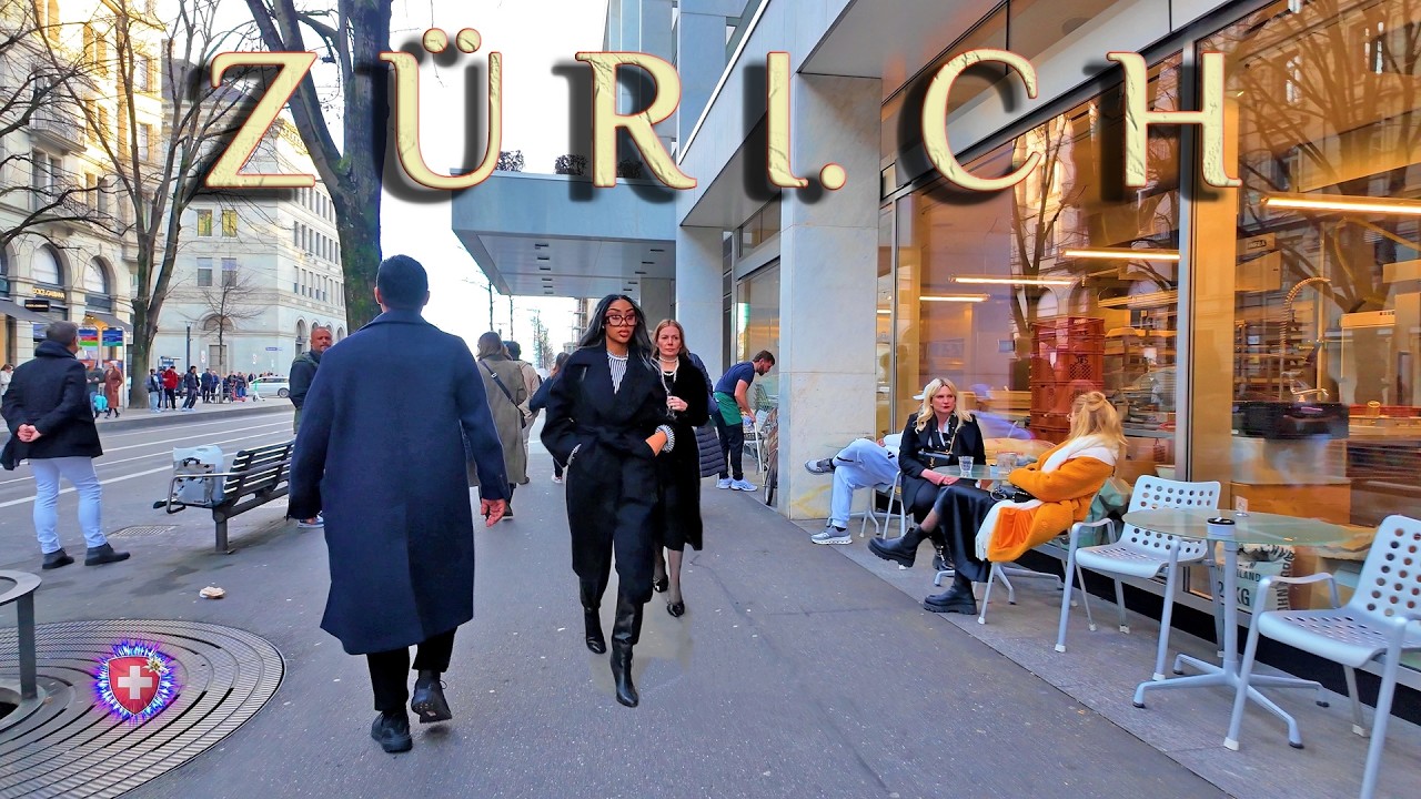 ZURICH SWITZERLAND ✨ Stroll around City Center / Bahnhofstrasse - Münsterhof - Niederdorf 4K
