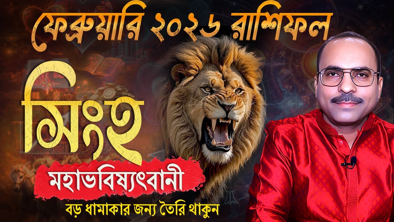 সিংহ ফেব্রুয়ারি ২০২৬ রাশিফল ​​| Singh Rashi February 2026 | Leo February 2026 Horoscope