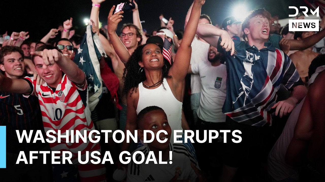 USA Fans EXPLODE After First Goal vs Paraguay | Incredible World Cup Scenes in Washington DC | AD1Z