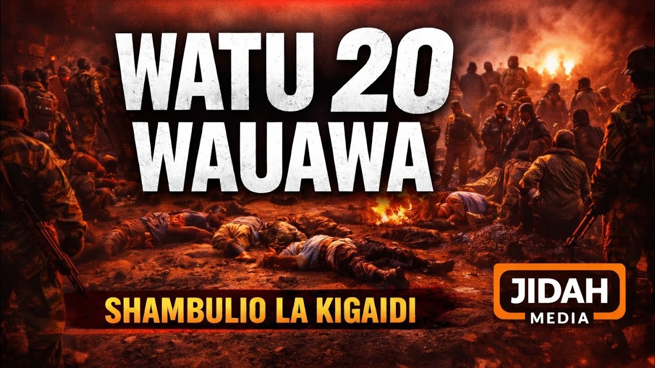 Damu Yamwagika Congo: Watu 20 Wauawa Katika Shambulio Linalohusishwa na Magaidi