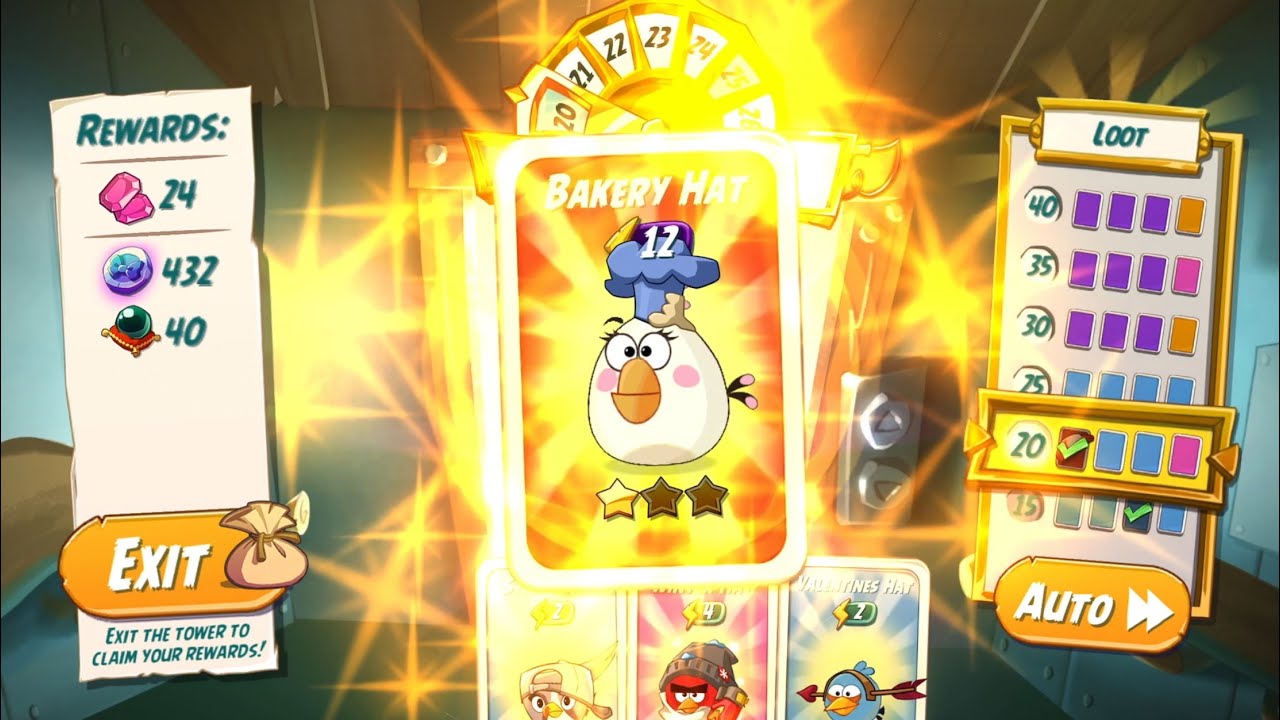 Tower of Fortune - Day 3 for the Bakery Hat Set - Angry Birds 2