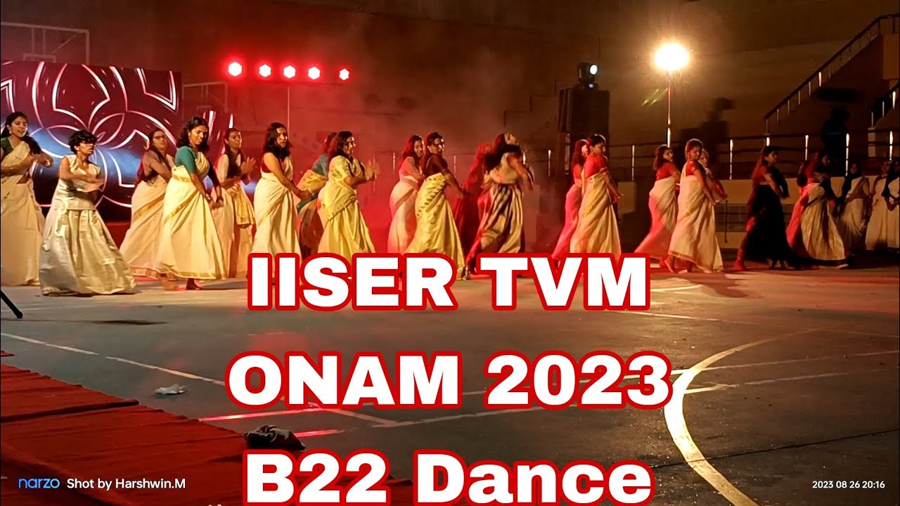 B22 Dance | Onam 2023 | IISER TVM | College Group Dance | Onam Dance | Group Dance 2023