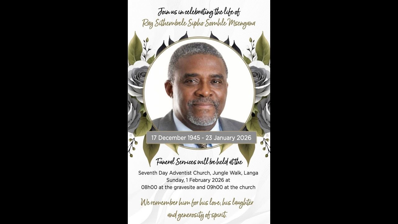 Funeral Service for Mr Ray Msengana 1 February 2026