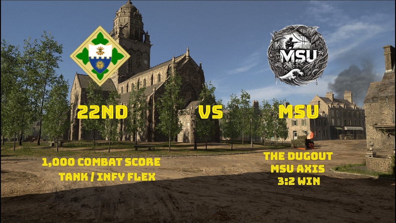 Hell Let Loose Competitive: Flex Tank POV | SMDM Midpoint “The Dugout” (MSU Allies vs 22nd/4ID Axis)
