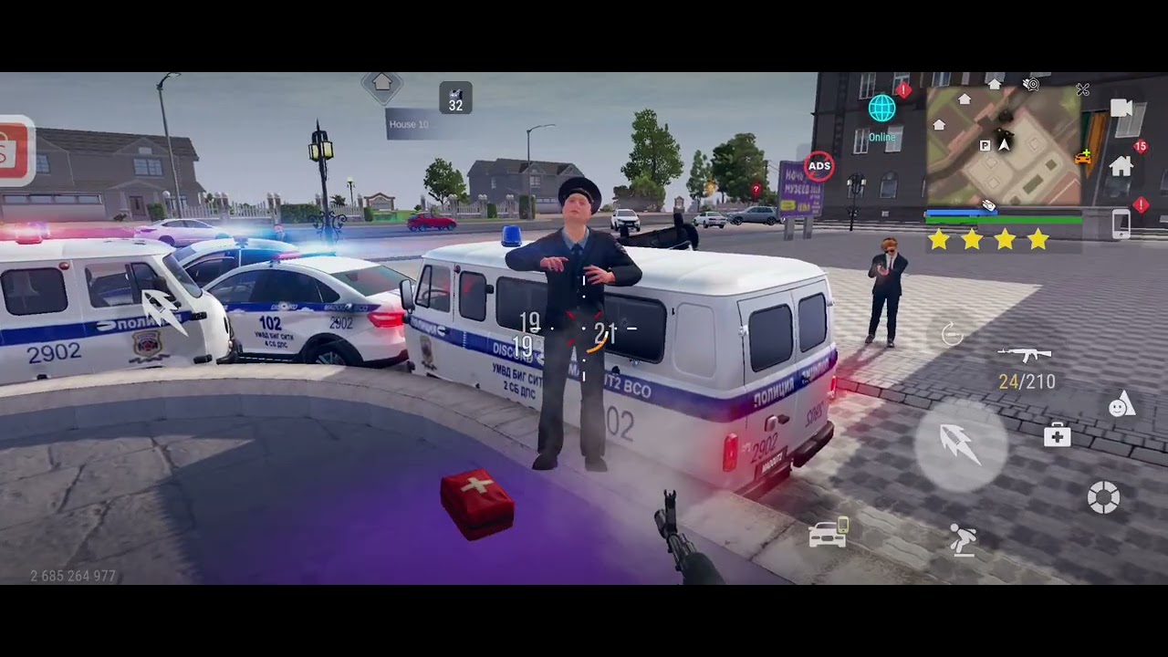 MadOut 2 - Extreme 5 star Police Wanted Level + Extreme Police Shootout & Car Chase (w/ armor)