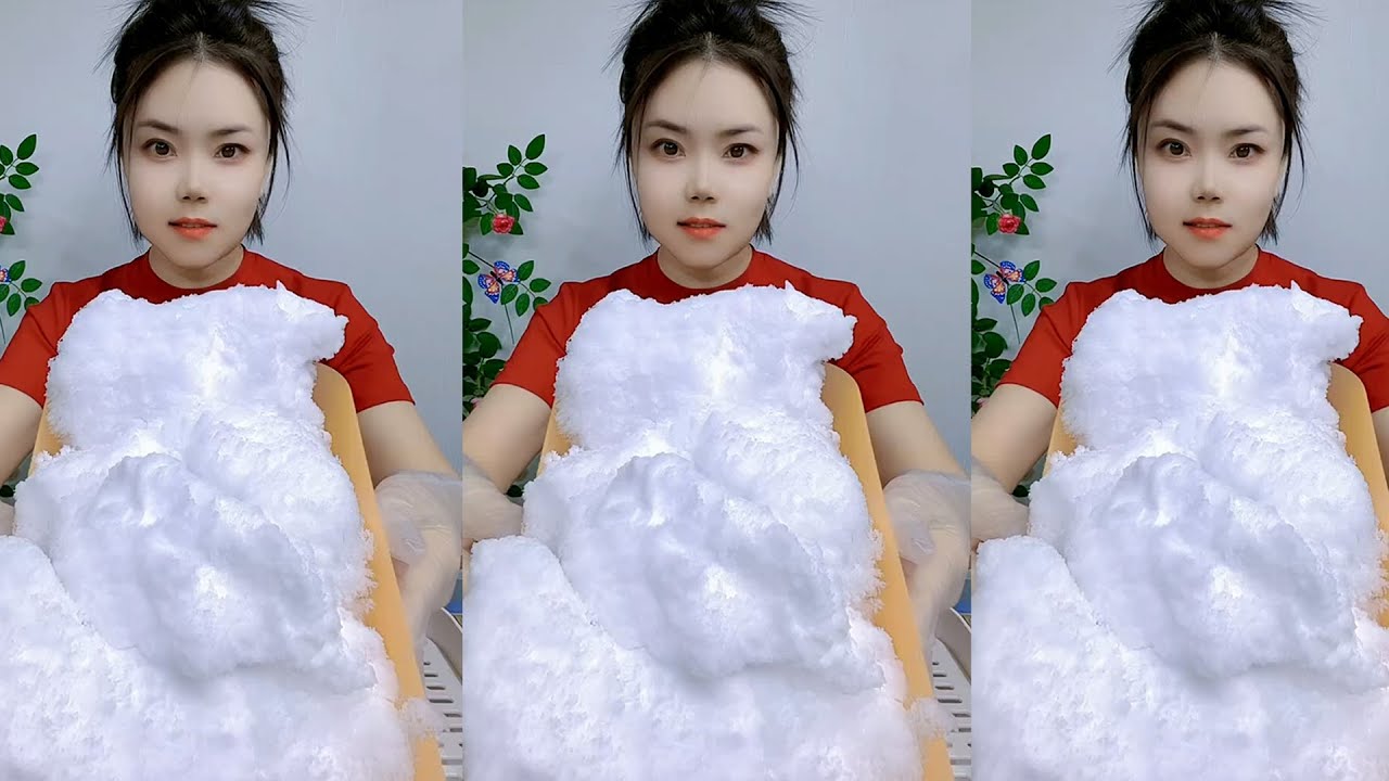 ASMR ICE EATING  / ASMR MUKBANG ICE EATING SOUNDS FROM THE FROZEN WATER