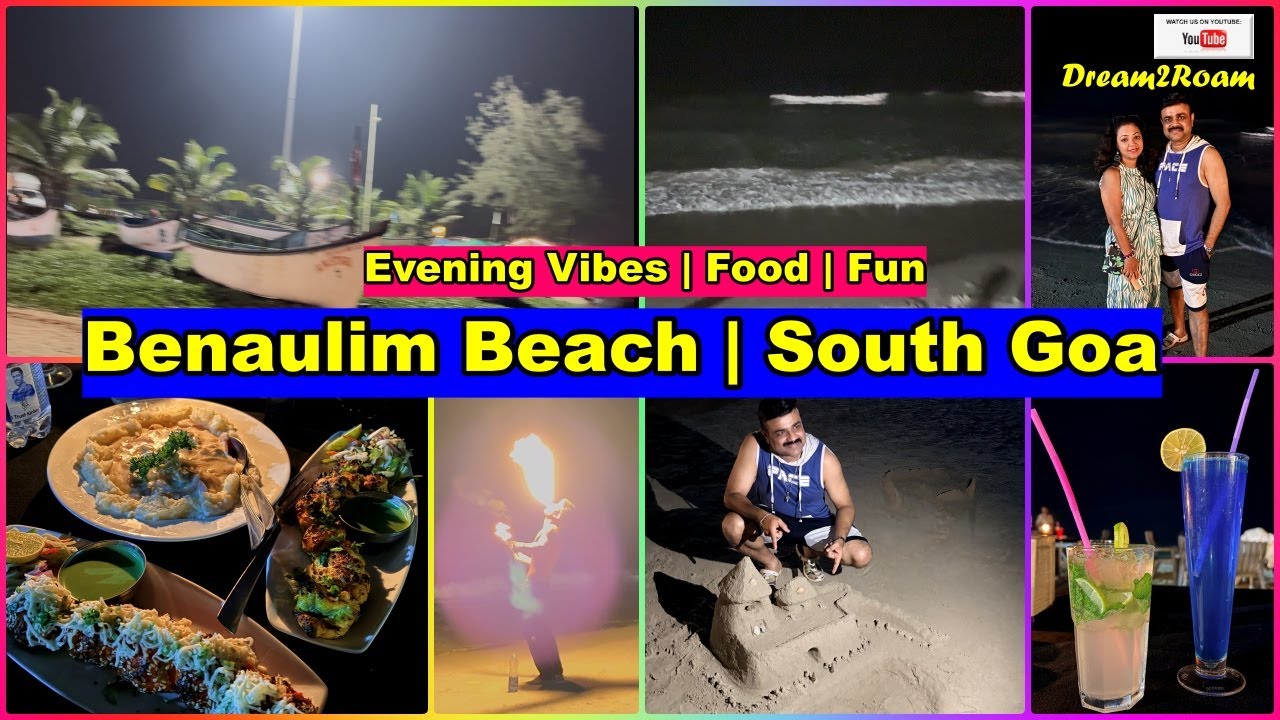 An Evening at Benaulim Beach, South Goa 🌅 | Delicious Food, Sunset & Good Vibes