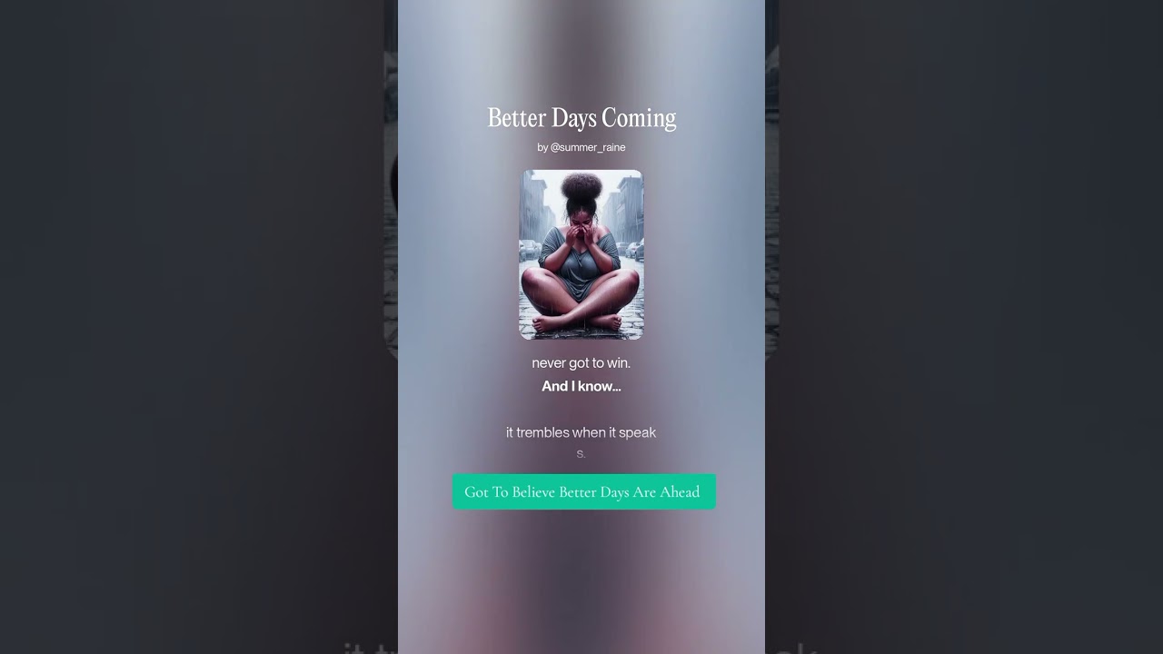 Better Days Are Coming 