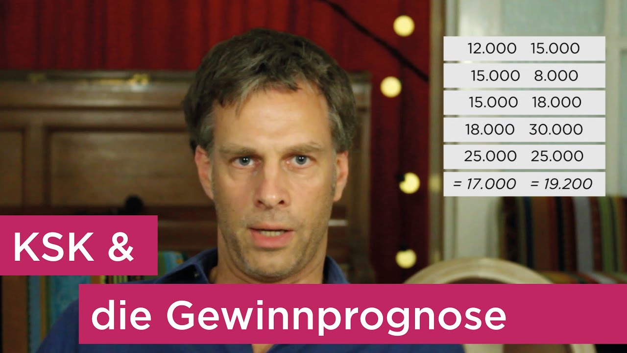 Alle Jahre wieder: Die Gewinnprognose für die KSK (Künstlersozialkasse)