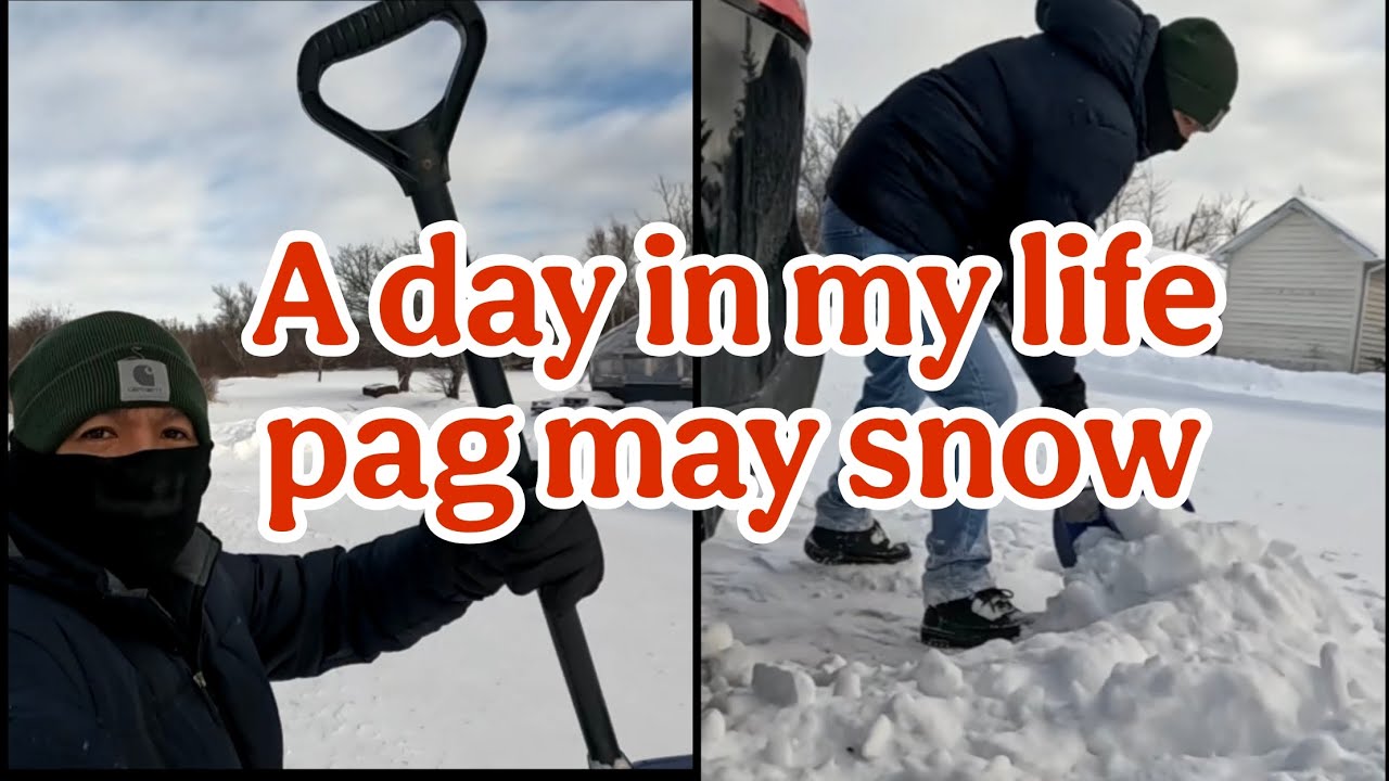May malakas na winter storm #buhaycanada #snow #winter #fypシ゚viral 