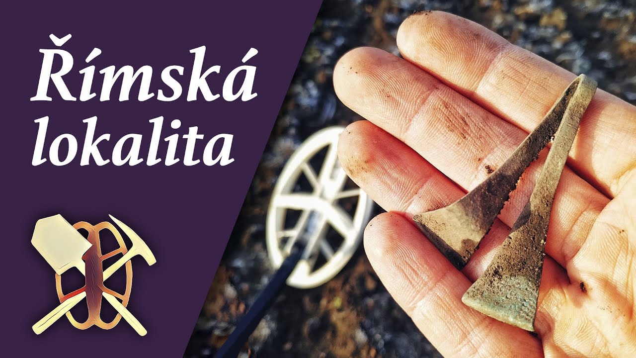 Římská stříbrná mince, germánská pinzeta a další poklady s detektorem kovů