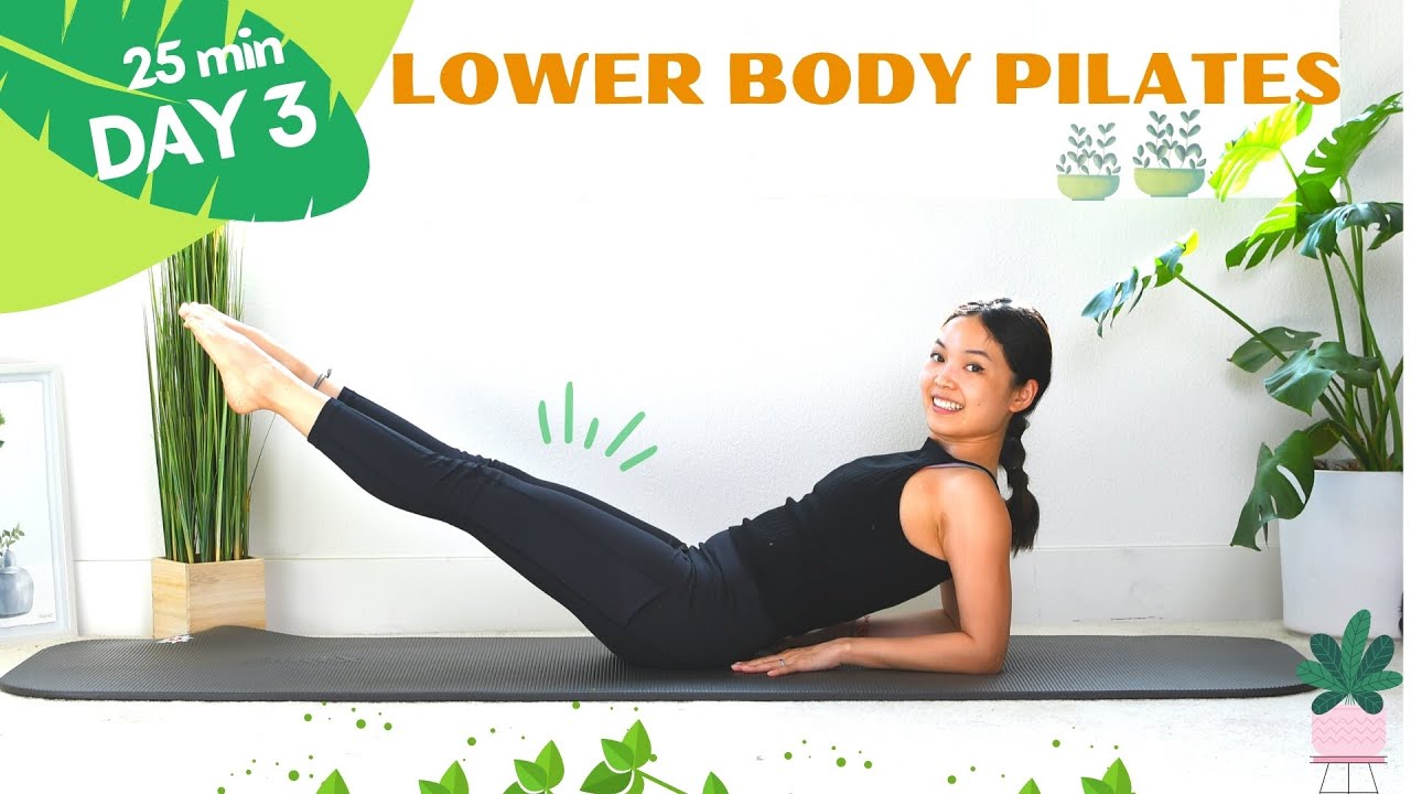 Day 3: LOWER BODY Pilates Workout | Thighs / Booty / Hips | 7-Day Pilates Series | REFRESH 🌿