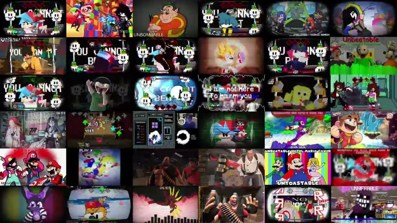 (FNF) [REMASTERED] Unbeatable but it’s a mashup of 36 Covers V2