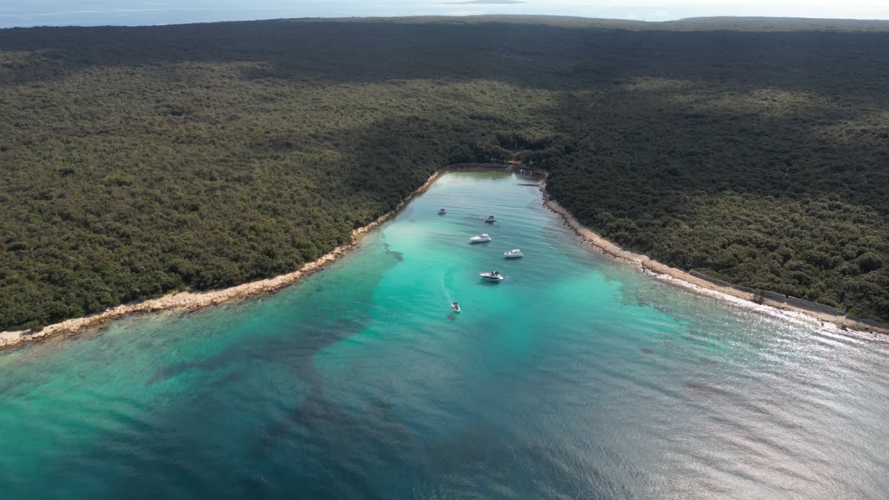 Islands of Croatia (Olib, Silba, Ilovik, Maun), drone footage