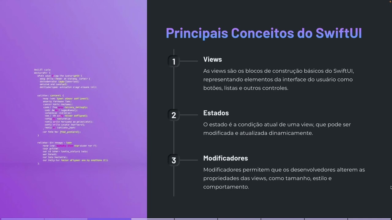 Desenvolvimento iOS, SwiftUI, Interface Declarativa, Programa&ccedil;&atilde;o Reativa, Apple