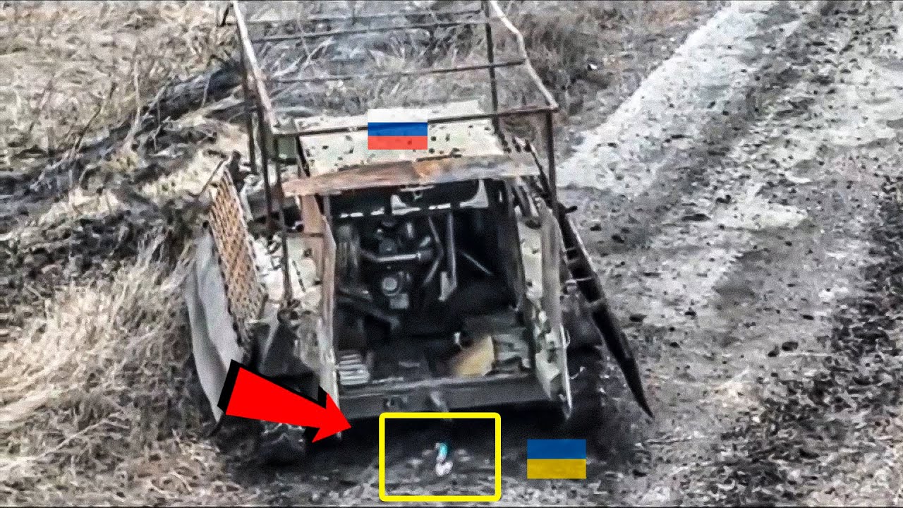 A Ukrainian drone took a Russian APC by surprise! Watch what happened next