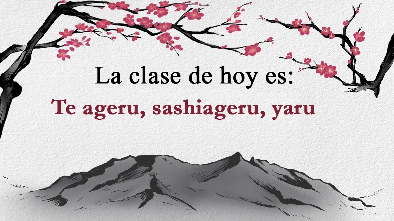 Verbos japoneses | Te Ageru , Sashiageru , Yaru