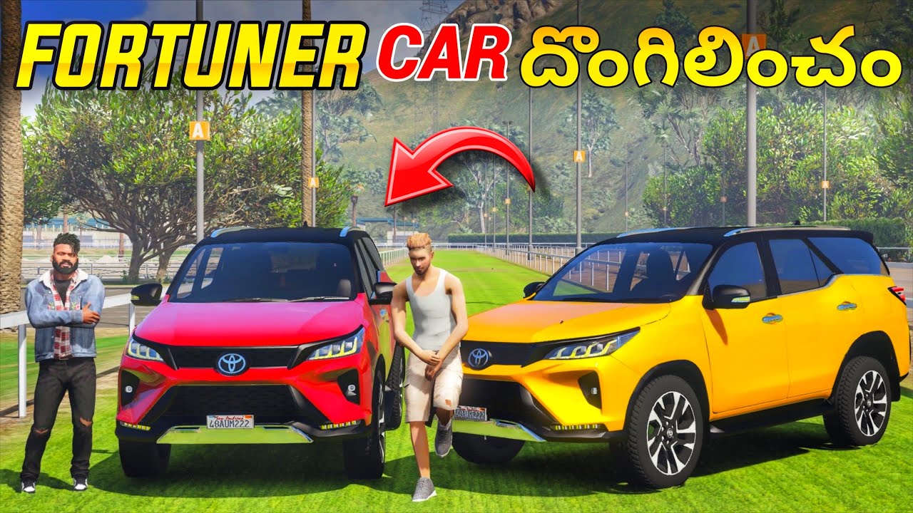 Franklin & Adam Stealing Fortuner Car In Gta 5 | Gta 5 In Telugu #178