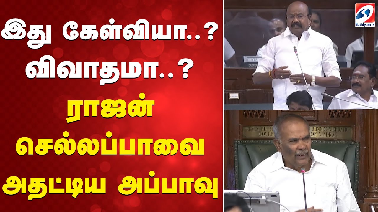 இது கேள்வியா..? விவாதமா..? ராஜன் செல்லப்பாவை அதட்டிய அப்பாவு