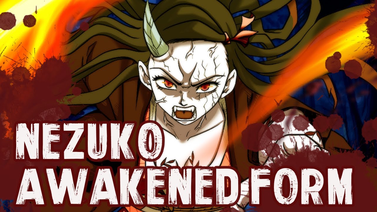 speed drawing Nezuko awakening form