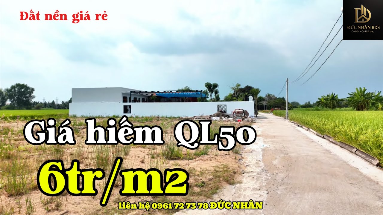 TẬP 04 Đất nền giá rẻ |  Đừng Bỏ Lỡ! Đất 5x28m QL50 Giá Chỉ 6tr/m² – Tiềm Năng Tăng Giá