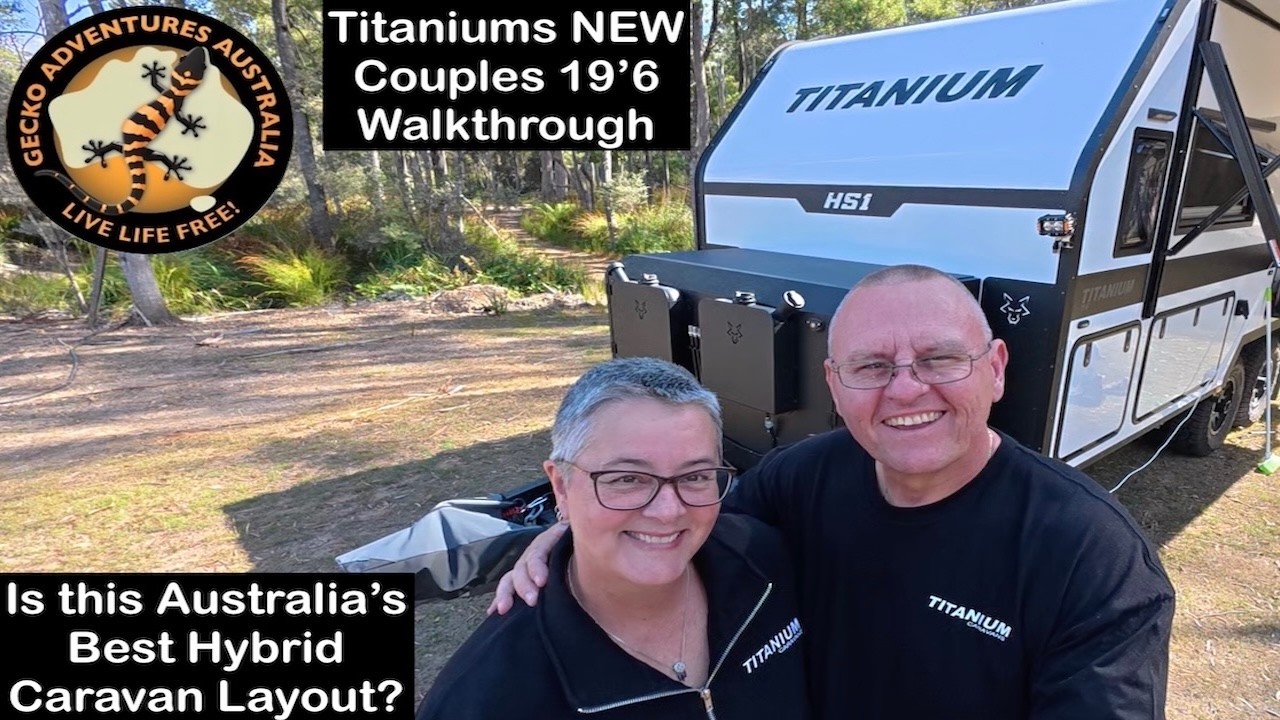 Titanium HS1 Hybrid Series Caravan Walkthrough - Episode 3 on Gecko Adventures Australia