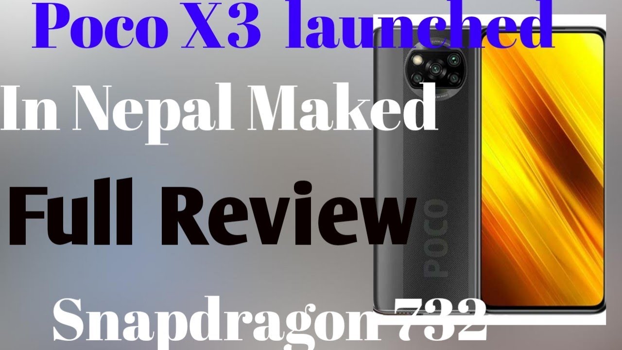 Poco X 3 on nepal review  Poco X3 launches in Nepal Poco X3 launche in Nepali