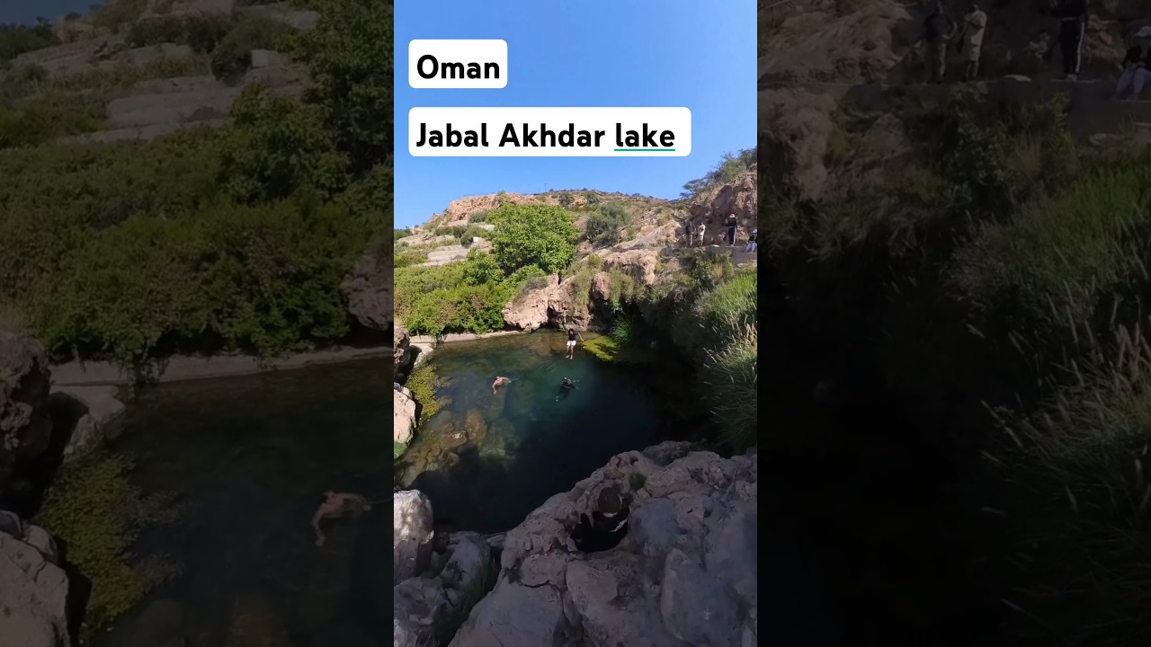 Oman jabal Akhdar lake #omantourism #omantravel oman#travel