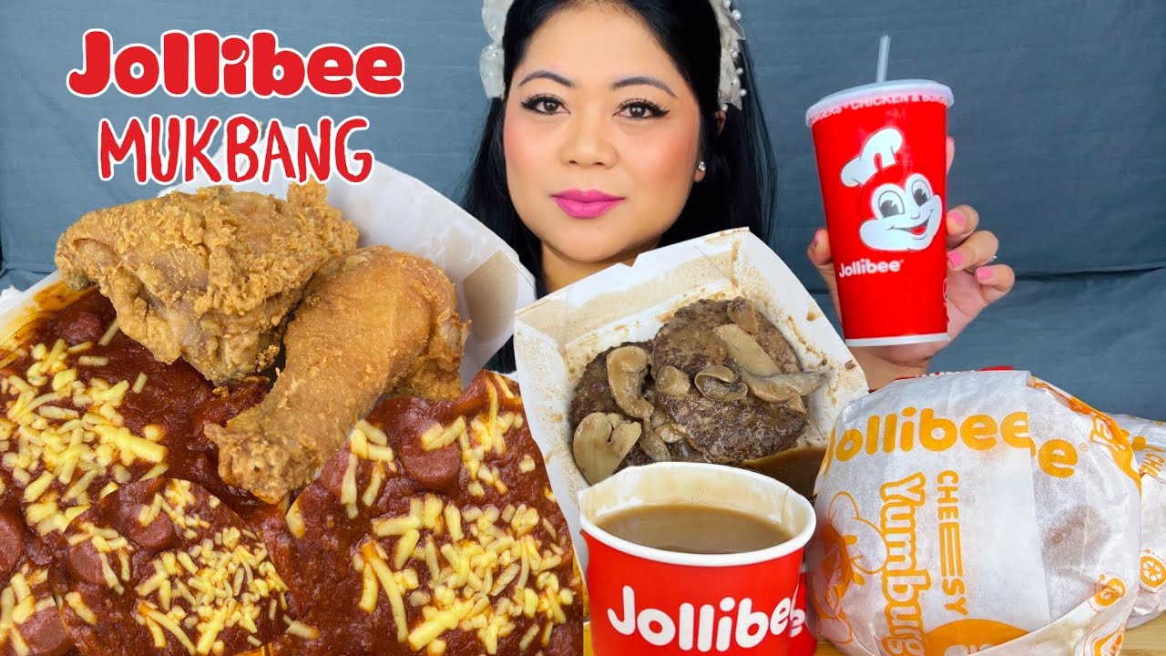 JOLLIBEE MUKBANG | FILIPINO FOOD | EATING SHOW | CRAVING SATISFIED | CHICKENJOY